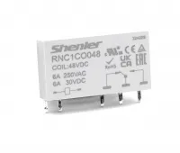 РЕЛЕ ИНТЕРФЕЙСНОЕ RNC1CO048 С КОЛОДКОЙ SNB05-E-D