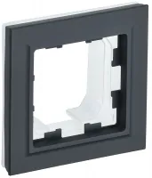 BRITE Рамка 1 пост IP44 РУ-1-БрГ-44 графит