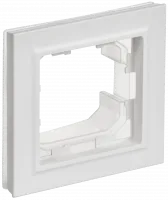BRITE Рамка 1-местная IP44 РУ-1-БрАБ-44 арктический белый IEK