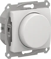 GLOSSA СВЕТОРЕГУЛЯТОР (диммер) повор-нажим, LED, RC, 400Вт, мех.,  БЕЛЫЙ