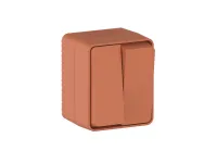 AtlasDesign PROFI IP54 О/У 2-клавишный ВЫКЛЮЧАТЕЛЬ 10 АХ, ТЕРРАКОТОВЫЙ