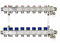 Коллекторная группа SSM-8R set 8 контуров 1'X3/4' с термостатическими клапанами и кронштейнами