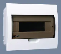 Щит распределительный встраиваемый ЩРВ-П-12 IP41 пластиковый прозрачная дверь